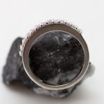 Anillo Marea oro blanco y brillantes - Imagen 2