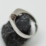 Anillo Raisa oro blanco y brillante - Imagen 2