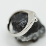 Anillo Raisa oro blanco y brillante - Imagen 3