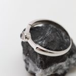Anillo Roma oro blanco y brillante