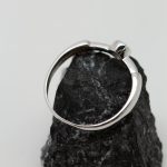Anillo Roma oro blanco y brillante - Imagen 2