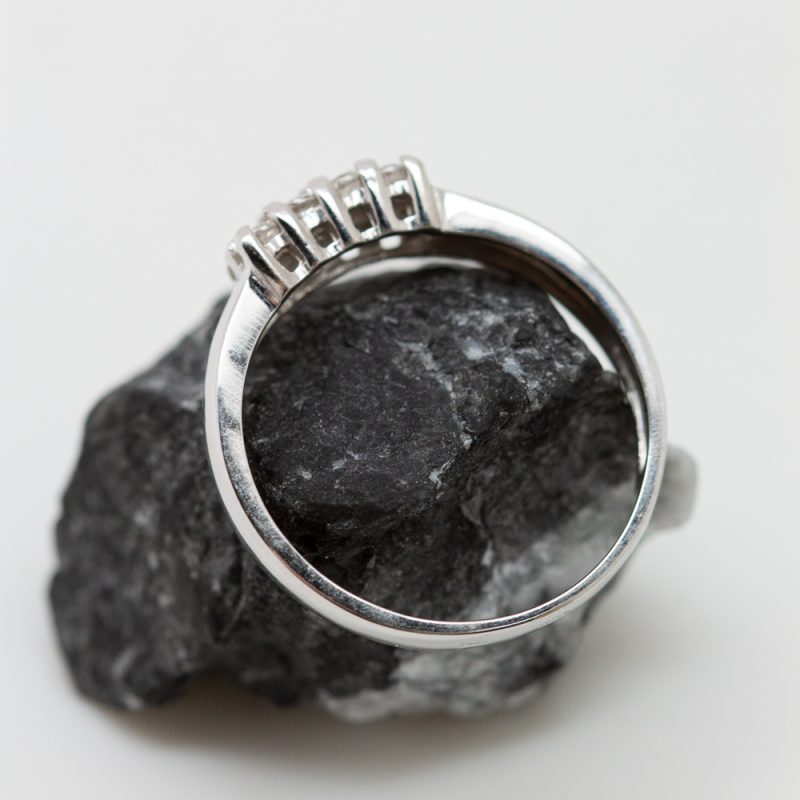 Anillo Octavio oro blanco y brillantes