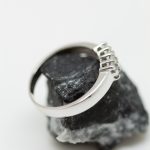 Anillo Octavio oro blanco y brillantes - Imagen 2