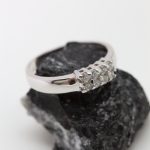 Anillo Octavio oro blanco y brillantes - Imagen 3