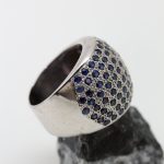 Anillo Mar oro blanco y zafiros - Imagen 2