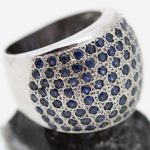 Anillo Mar oro blanco y zafiros - Imagen 3