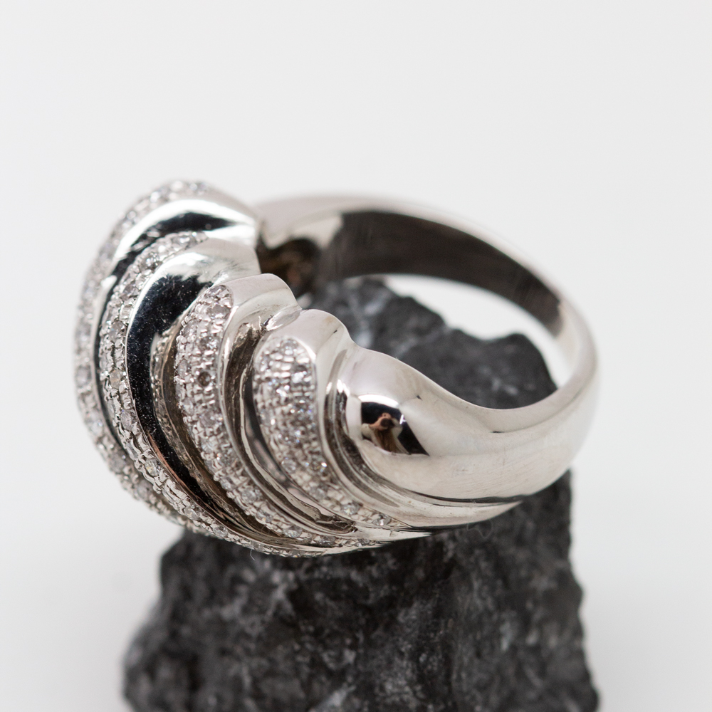 IMG_7287 Anillo Calima oro blanco y brillantes - Imagen 1