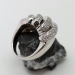 Anillo Calima oro blanco y brillantes - Imagen 3