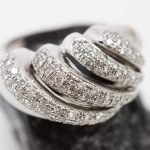 Anillo Calima oro blanco y brillantes - Imagen 5