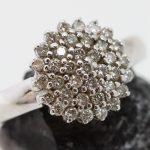 Anillo Diente de León oro blanco y brillantes - Imagen 5