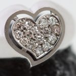 Anillo Corazón oro blanco y brillantes - Imagen 4