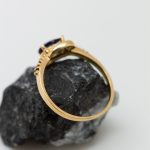Anillo Clara oro amarillo y zafiro - Imagen 2