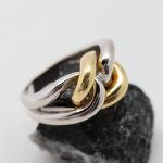 Anillo Ocho oro amarillo y blanco - Imagen 3