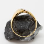 Anillo Marcia oro amarillo esmeraldas y brillantes - Imagen 2