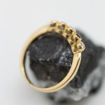 Anillo Carla oro amarillo brillantes y rubíes