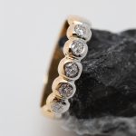 Anillo Camila oro amarillo y oro blanco brillantes - Imagen 4