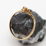 Anillo Paula oro amarillo zafiro y brillante