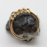 Anillo Isadora oro amarillo brillantes y zafiros - Imagen 2