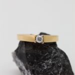 Anillo Camille oro amarillo y oro blanco brillante - Imagen 4