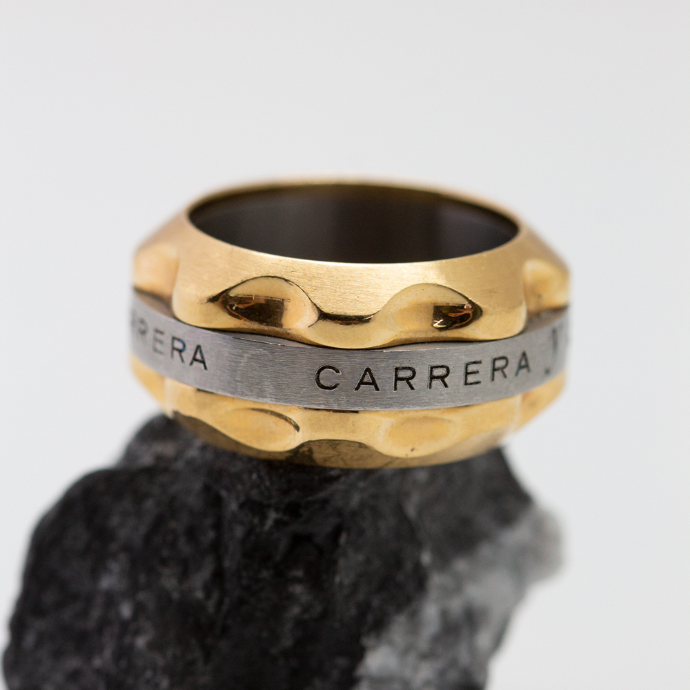 IMG_7534 Anillo Carrera y Carrera oro amarillo y acero - Imagen 1