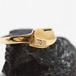 Anillo Celia oro amarillo y brillantes - Imagen 4