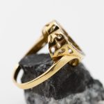 Anillo Corazón oro amarillo brillantes - Imagen 3