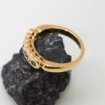 Anillo Goya oro amarillo esmeraldas y brillantes