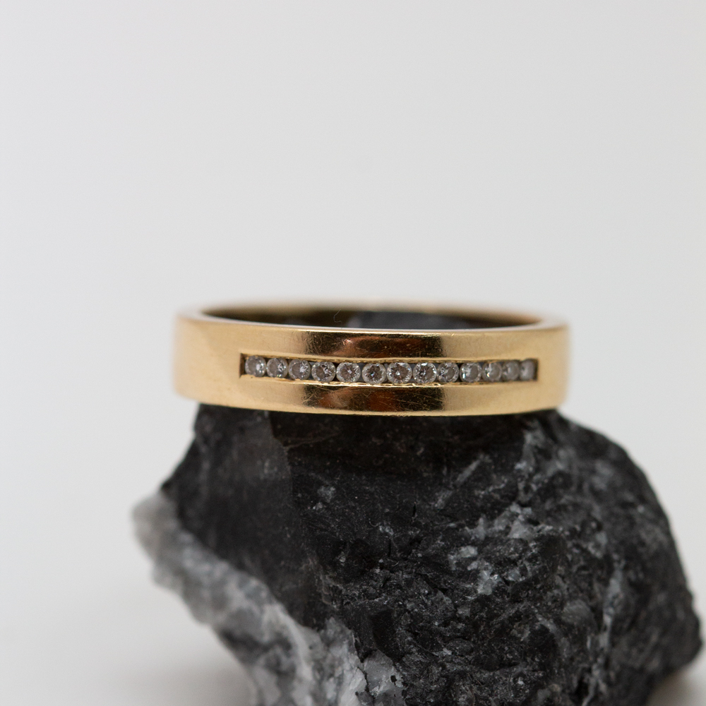 IMG_7586 Anillo Aine oro amarillo y brillantes - Imagen 1