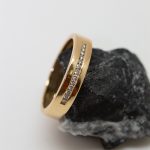Anillo Aine oro amarillo y brillantes - Imagen 3