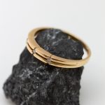 Anillo Maca oro amarillo y brillantes