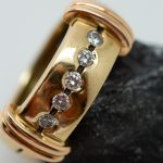 Anillo Fátima oro amarillo y brillantes - Imagen 3