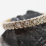 Anillo Olivia oro amarillo y brillantes - Imagen 2