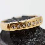 Anillo Marina oro amarillo y brillantes - Imagen 3