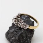 Anillo Marisa oro amarillo oro blanco y brillantes