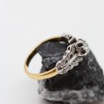 Anillo Marisa oro amarillo oro blanco y brillantes - Imagen 3