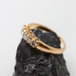 Anillo Maica oro amarillo y brillantes