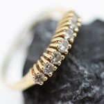 Anillo Coco oro amarillo y brillantes - Imagen 4