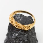 Anillo Trenzado de oro amarillo