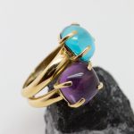 Anillo Altea oro amarillo y piedras - Imagen 3