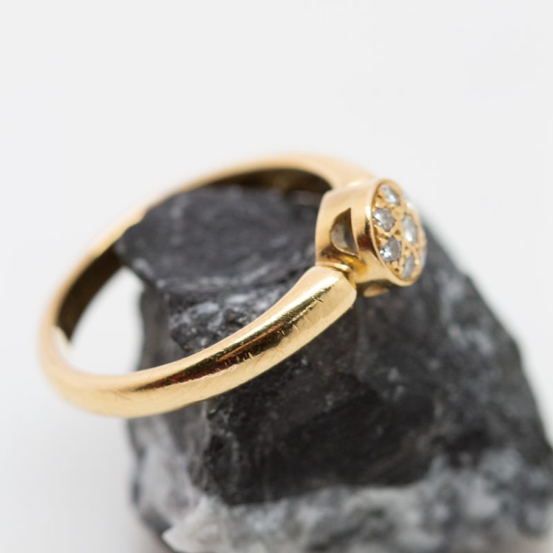 Anillo Sira oro amarillo y brillantes