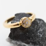 Anillo Sira oro amarillo y brillantes - Imagen 2