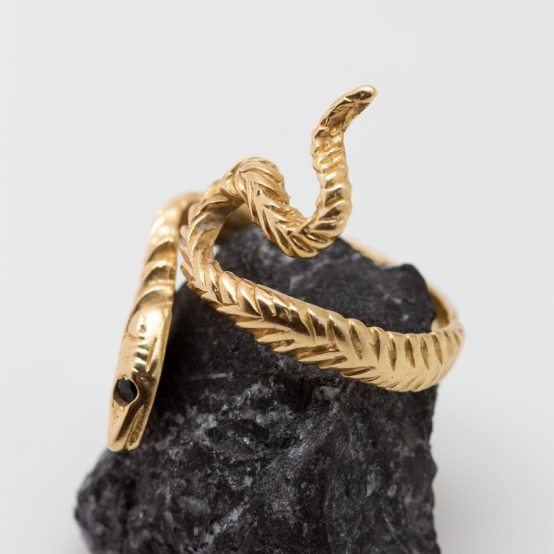 Anillo Snake oro amarillo