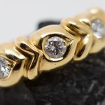 Anillo Claudine oro amarillo y brillantes - Imagen 5