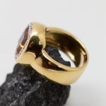 Anillo Medicci oro amarillo brillantes y topacio