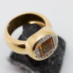 Anillo Medicci oro amarillo brillantes y topacio - Imagen 3