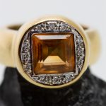 Anillo Medicci oro amarillo brillantes y topacio - Imagen 4