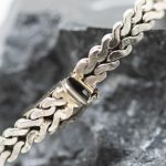 Pulsera Vintage oro blanco y brillantes - Imagen 2