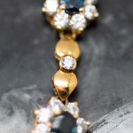 Pulsera María oro amarillo y piedras sintéticas - Imagen 2