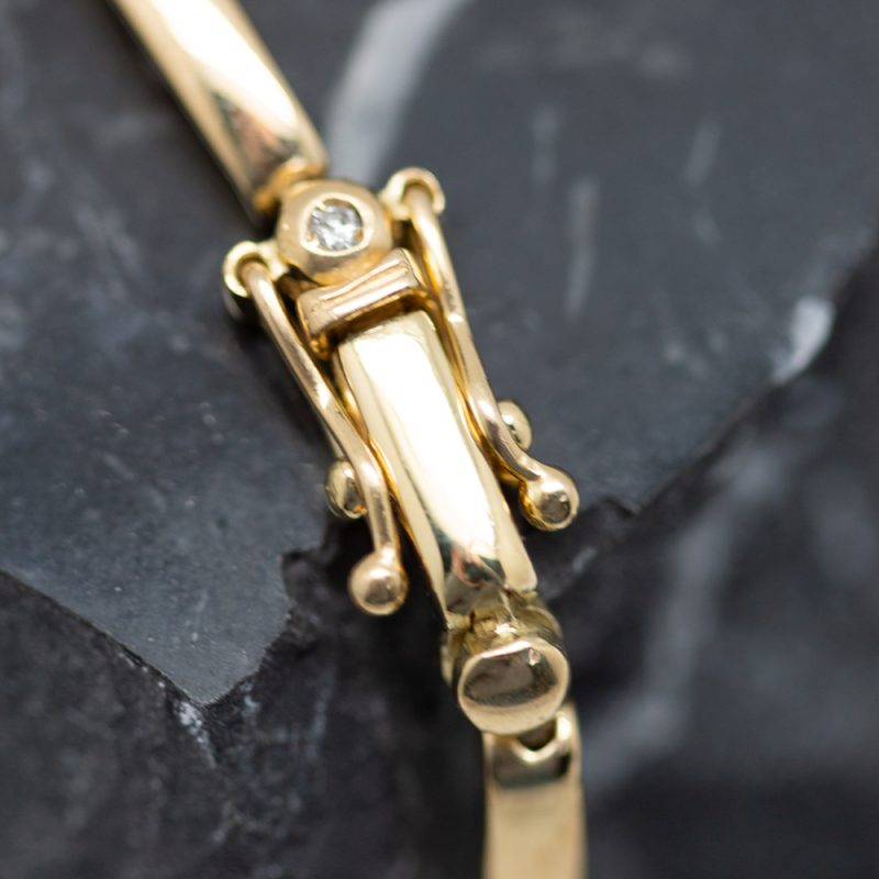 Pulsera Lavi oro amarillo y brillantes