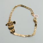 Pulsera Infantil Osito oro amarillo - Imagen 2